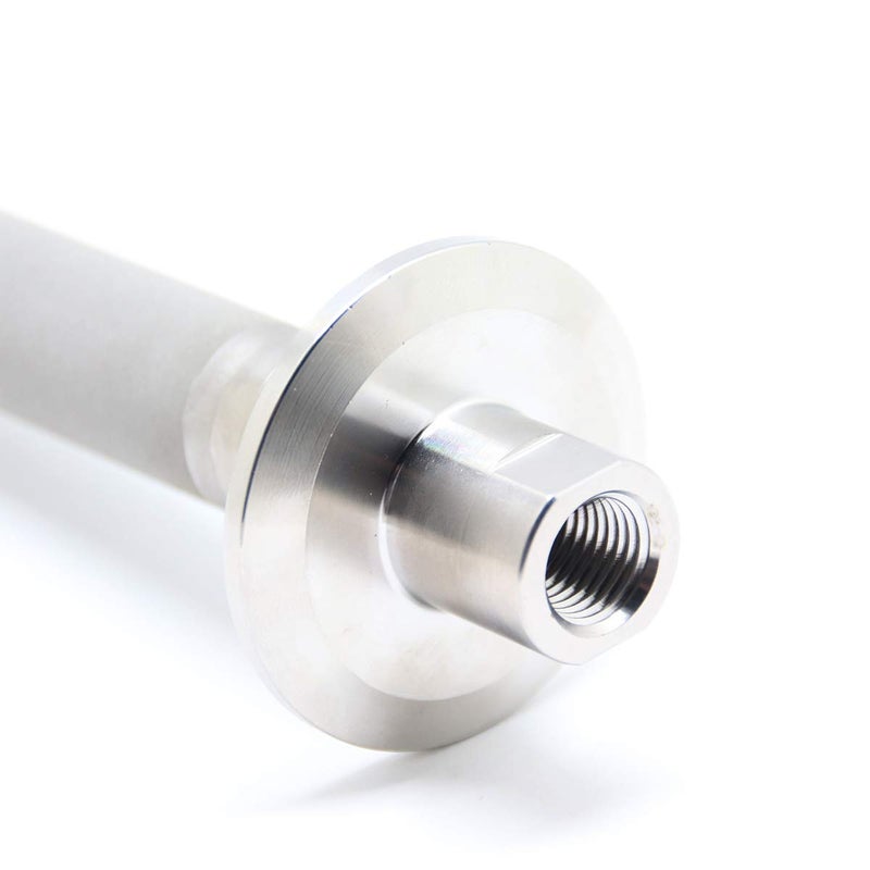 QiiMii Stainless Steel Ferrule TC 1.5" Tri-Clamp Diffusion Stone, 2 Micron Aeration Stone, Carbonation Stone with 1/4" NPT CO2 inlet (6" Length, 1/4" Female NPT) - Image 4